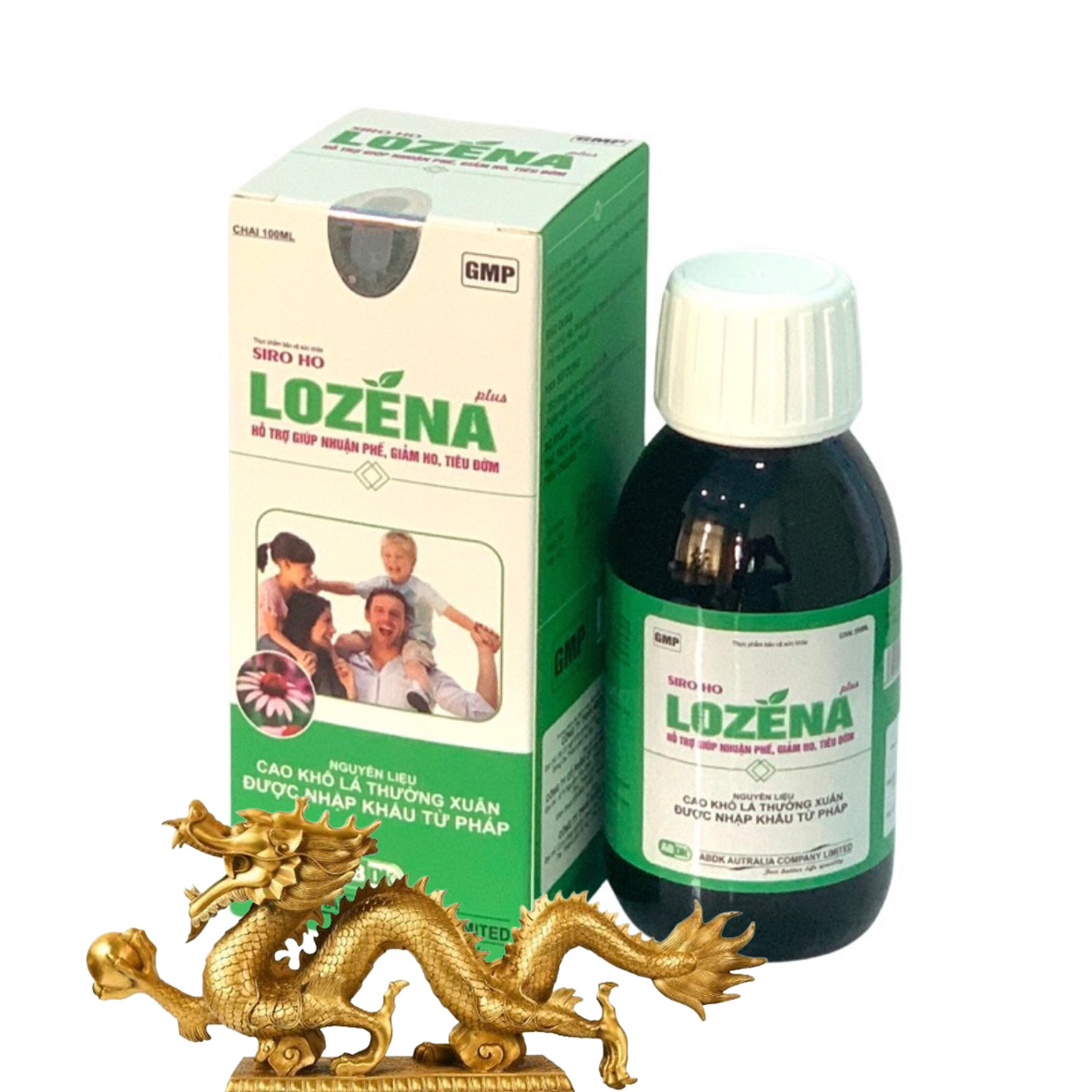 ￼Siro HO LOZENA - Chai 100ml - Giúp Giảm Ho , Long Đờm , Làm Ấm Đường Hô Hấp, Vinaphar