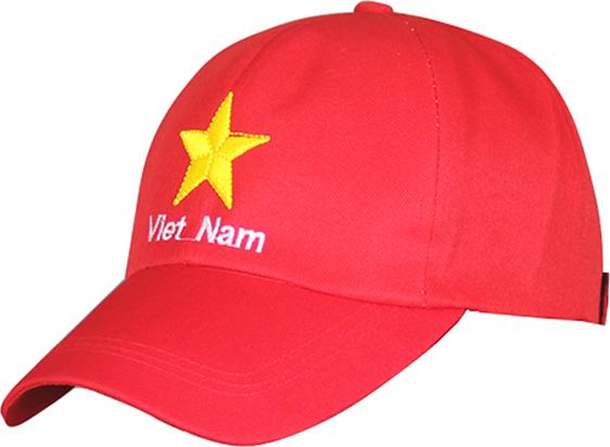 Bộ 2 Mũ Lưỡi Trai Việt Nam Đỏ Trơn (Nam Nữ)