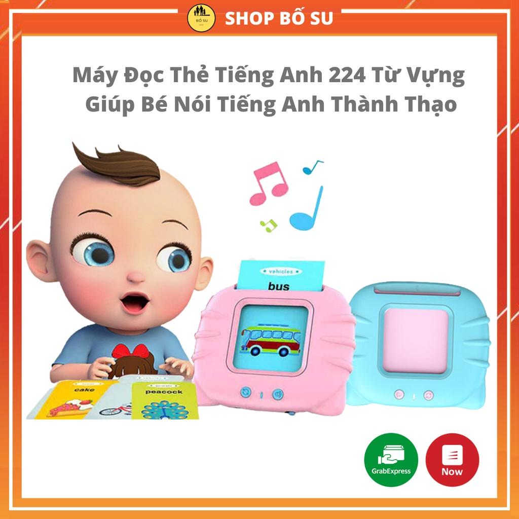 Máy đọc thẻ tiếng anh flashcard con mèo cho bé 224 từ vựng không sóng điện từ