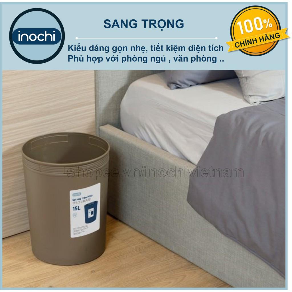 Sọt rác Nhựa Tròn Inochi 5/10/15 Lít Màu Rất Đẹp Làm thùng rác Văn Phòng Khách Sạn SR05L