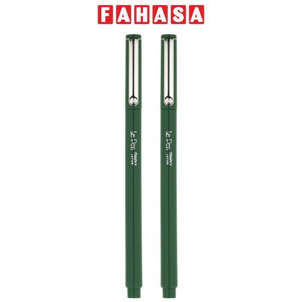 Vỉ 2 Bút Lông Màu 0.3 mm - Marvy 4300-4 - Màu Xanh Lá