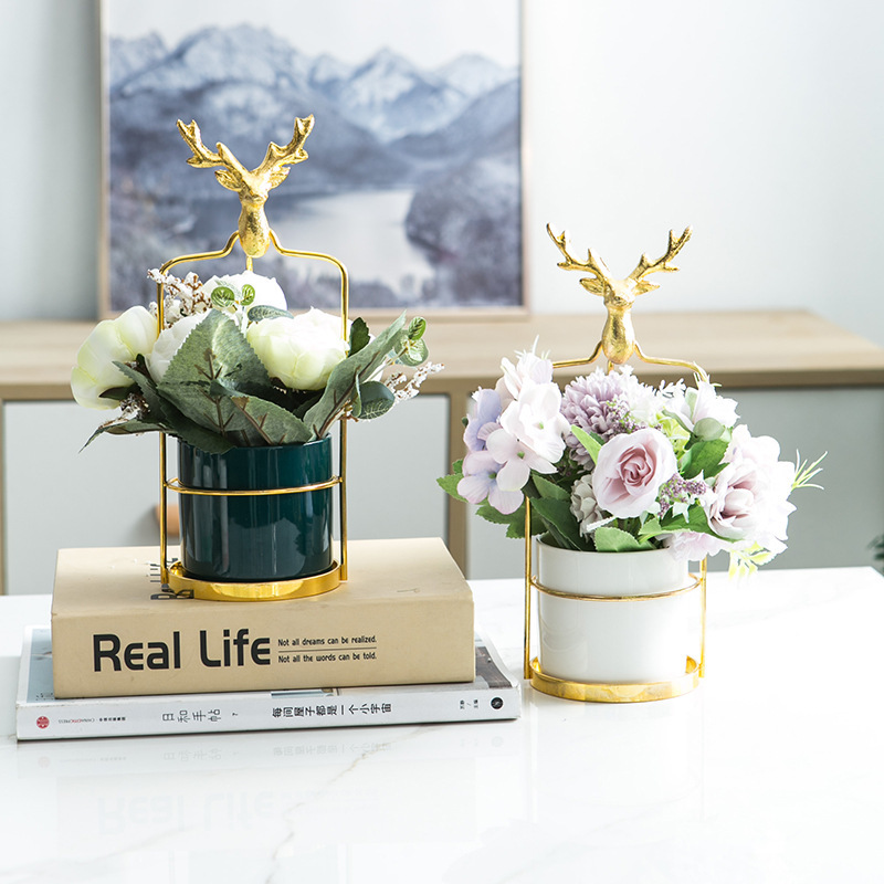 Giỏ Treo Chậu Hoa Ban Công Trong Nhà, Chậu Hoa Trang Trí Cao Cấp Màu Ngẫu Nhiên DECOR LUXURY - Hàng Nhập Khẩu