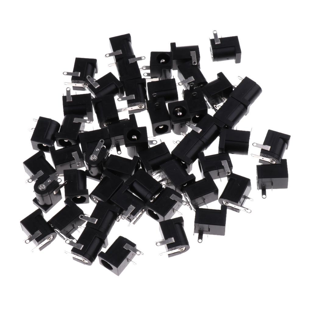 50x DC Socket  DC-005 Power Socket 5.5mm*2.5mm 3PIN PCB Mount Connector
