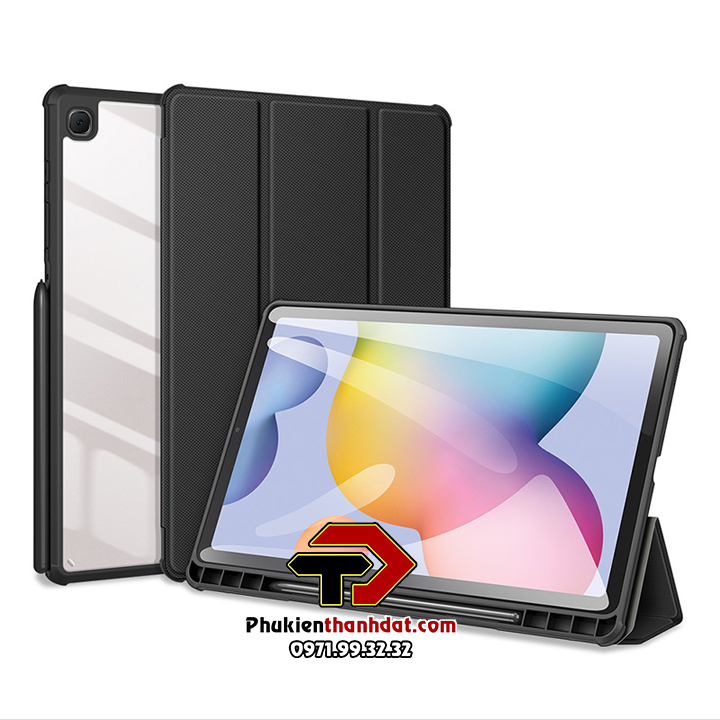 Bao da chống sốc SamSung Galaxy Tab S6 Lite P610/P615 có ngăn đựng bút hiệu Dux Ducis Toby - Hàng nhập khẩu