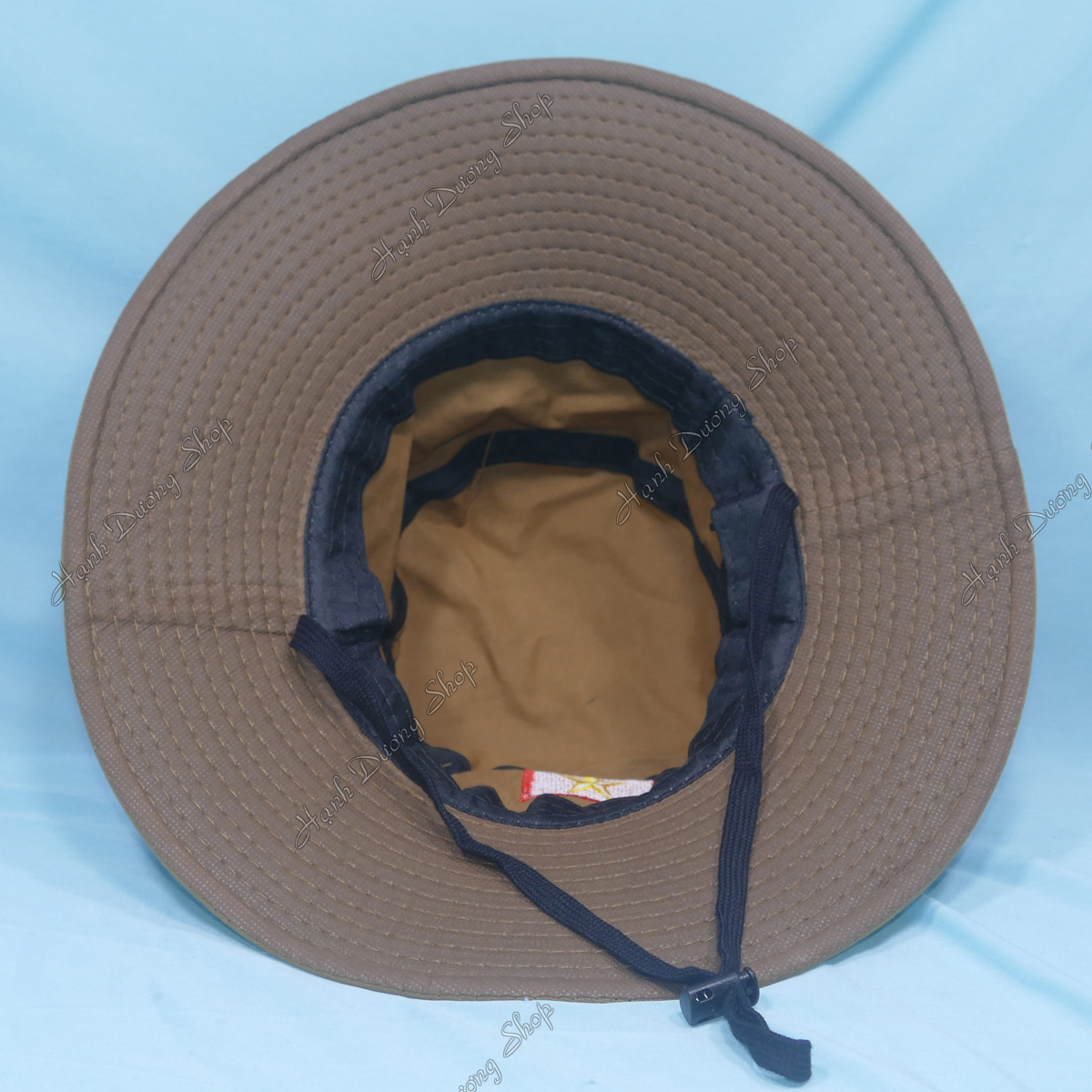 Mũ tai bèo nam vành rộng thêu cờ Việt Nam, chất liệu vải kaki oát mát mẻ, bền chắc - Hạnh Dương