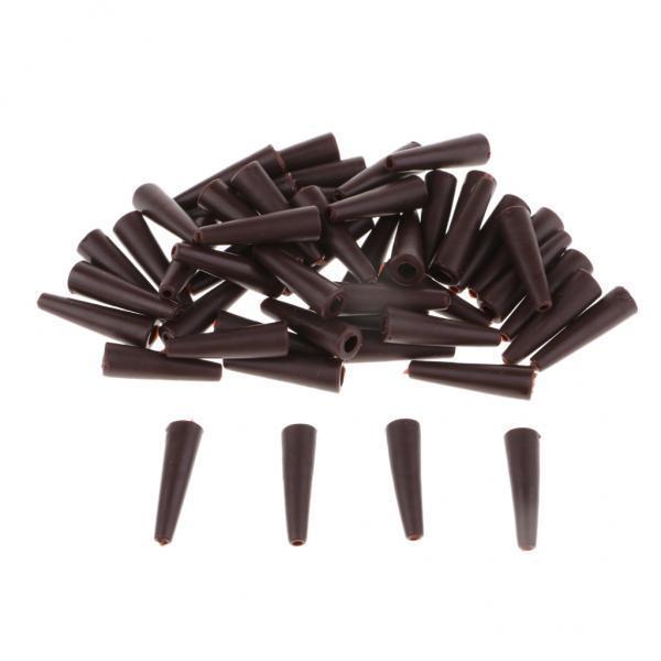 3x 50pcs Rubber Pipes Tail Clips Safety Carp Rig Sleeves 20mm Fishing