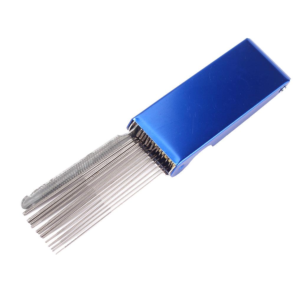 Đàn Guitar Cầu Pin Lỗ Tập Tin Dài Tập Tin Công Cụ Sửa Chữa Bộ 14 Số Lượng Lớn
