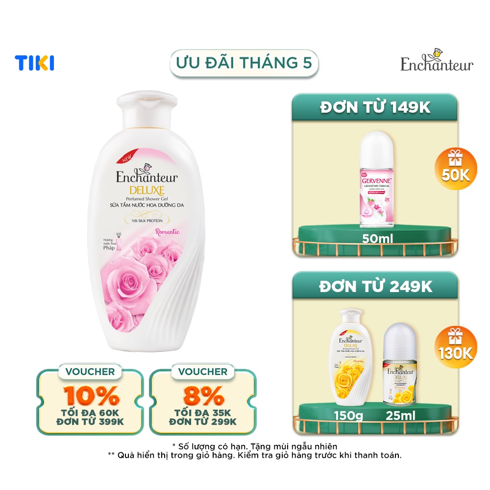 Sữa tắm Enchanteur hương Romantic 180G