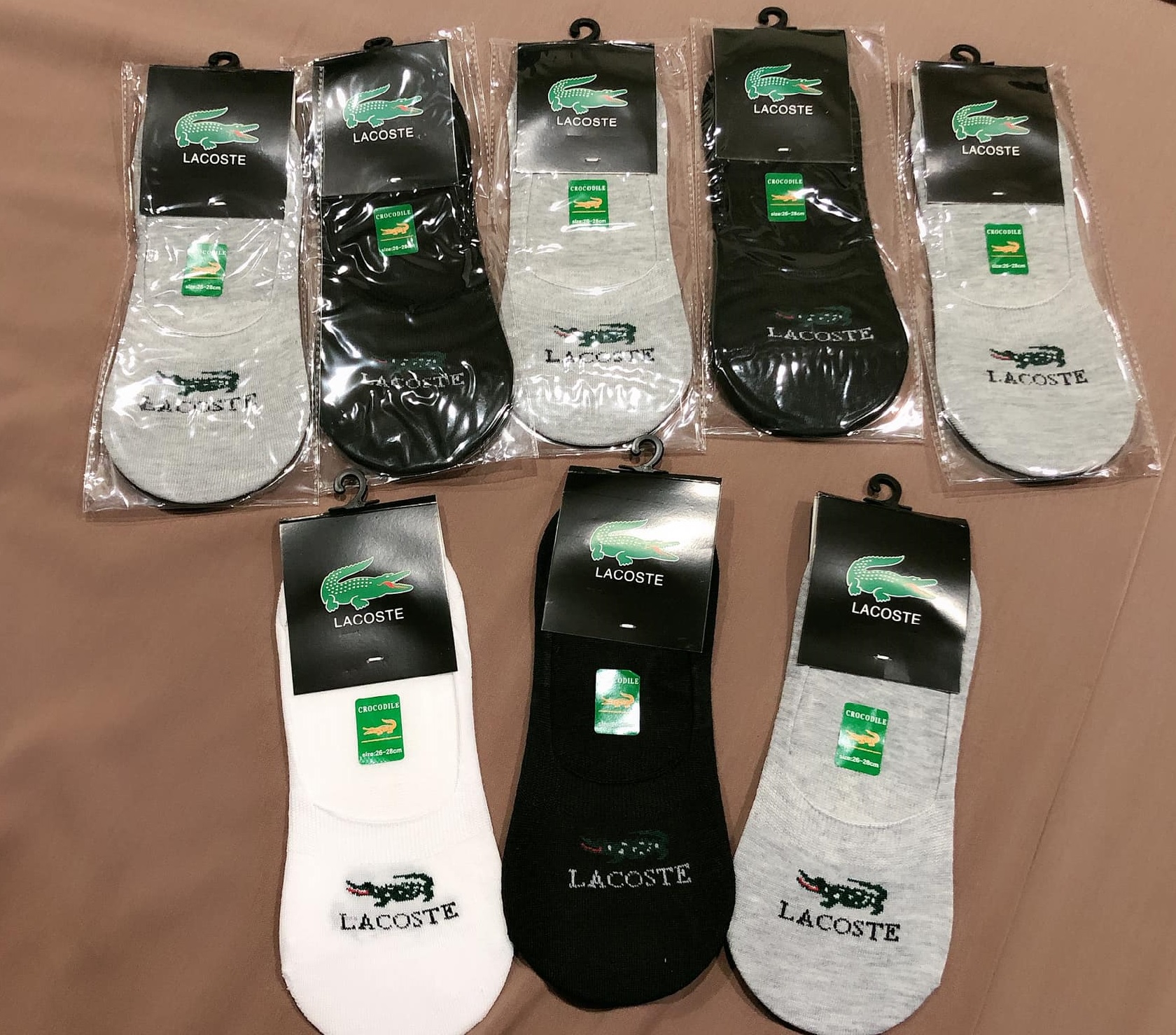 Combo 6 đôi tất lười cá sấu chất coton cao cấp mịn đẹp