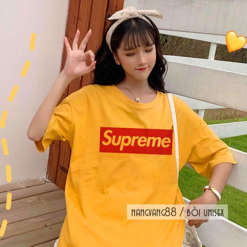 Áo Thun Tay Lỡ Unisex Sup.re.me Siêu Đẹp