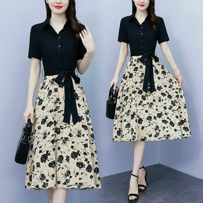HÀNG NHẬP - ĐẦM THUN CHÂN VÁY VOAN HOA