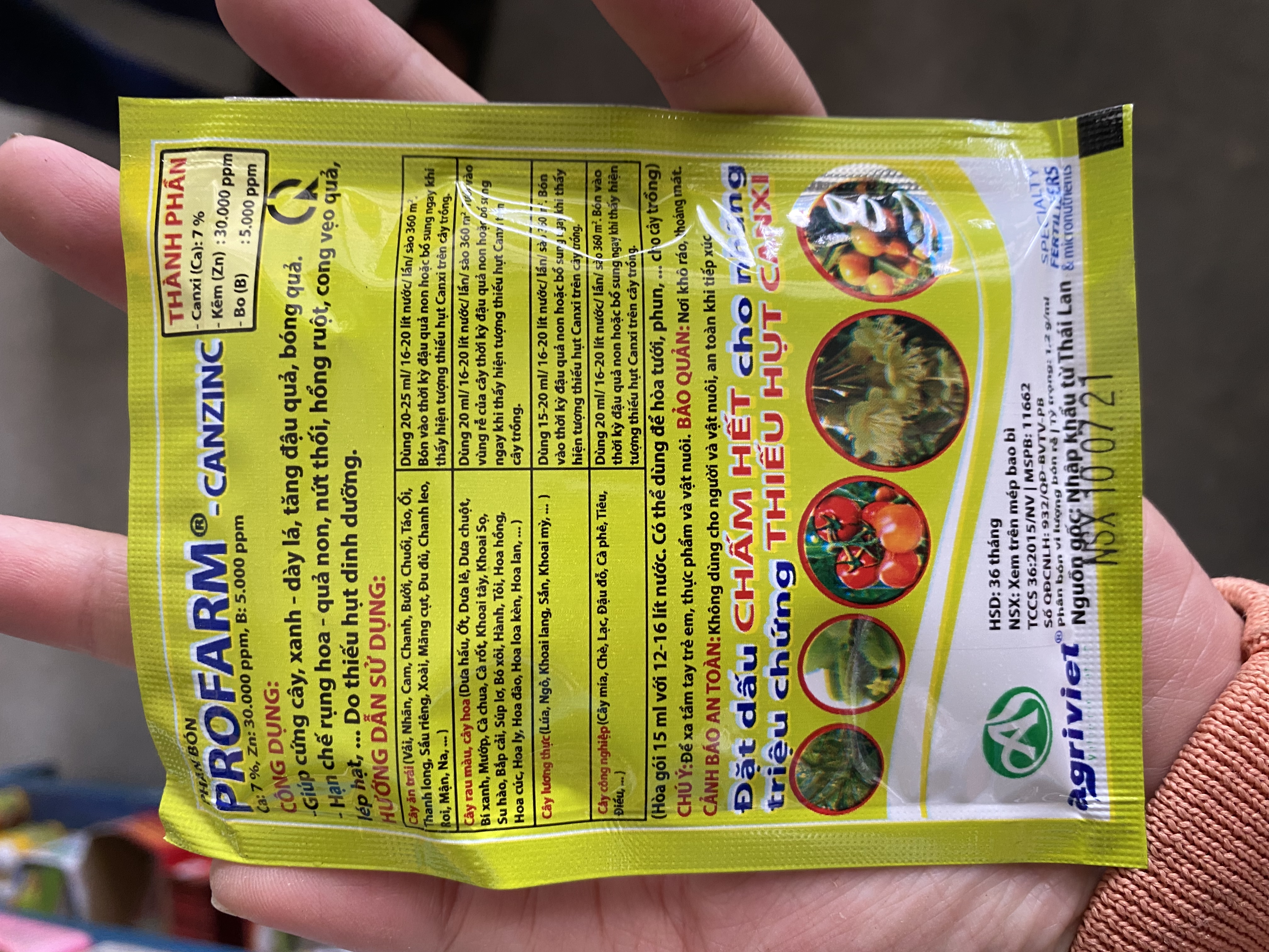 Phân bón Siêu đậu quả - Hạn chế rụng trái non Profarm - Canzinc