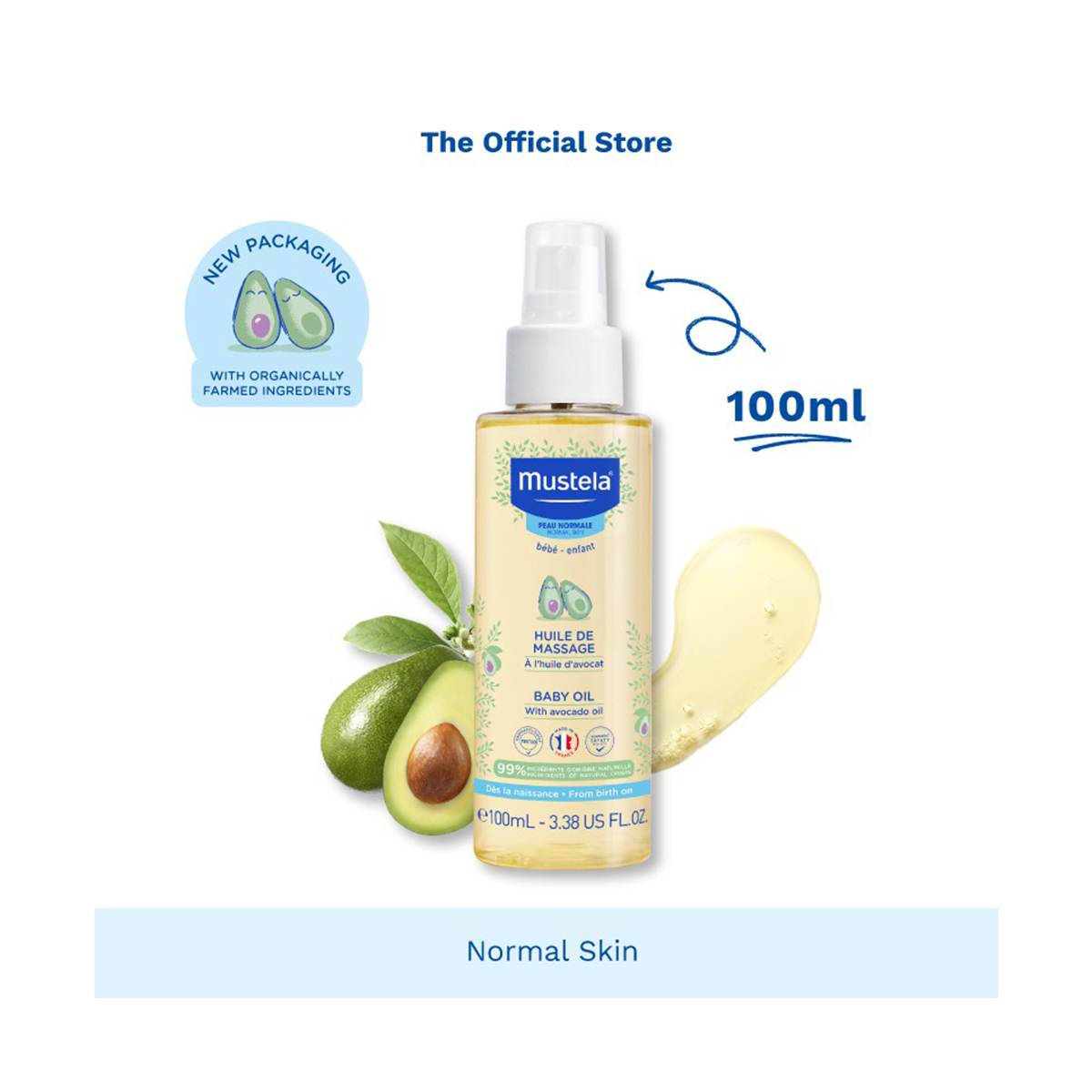 Dầu Massage Mustela Cho Bé Baby Oil 100ml