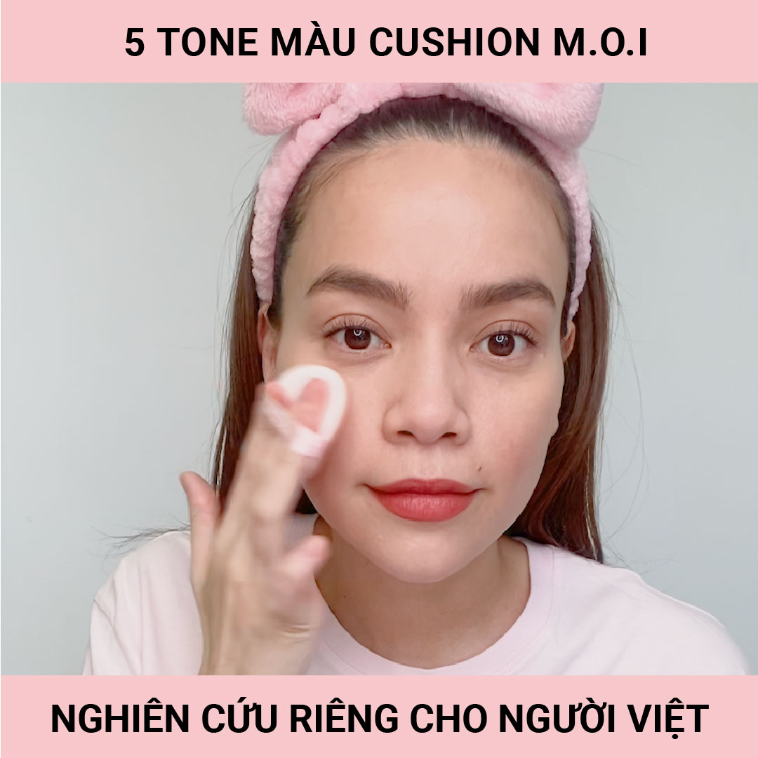 Phấn Nước M.O.I 5M BABY SKIN CUSHION Hồ Ngọc Hà TẶNG THÊM 01 lõi phấn (Hàng chính Hãng)