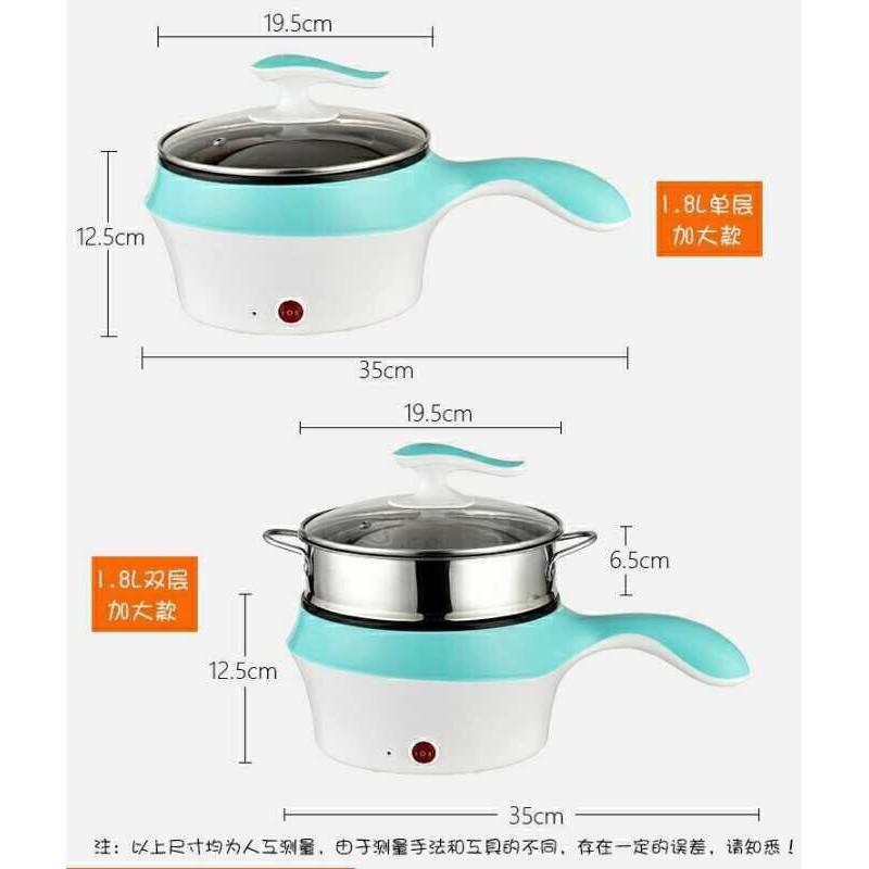 Nồi Lẩu| Chảo Điện Cầm Tay Mini 18cm Đa Năng