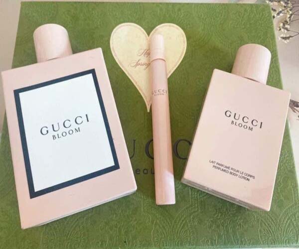 Bộ Nước Hoa Nữ Gucci Bloom EDP Gift Set 3pcs (100ml + mini 10ml + Body Lotion 100ml)