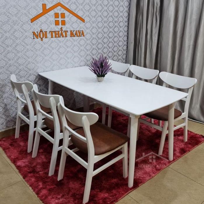 Set Bàn Ăn 6 Ghế Lunar (Tự Nhiên)