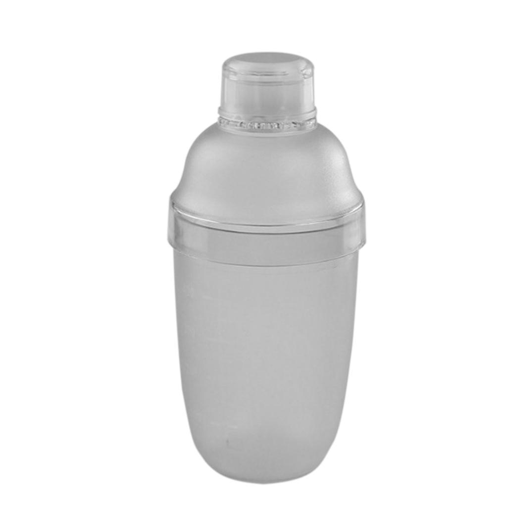 Plastic Cocktail Shaker Mixer Drink with Measurement Bartender Tool