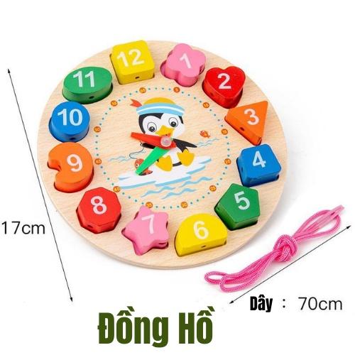 Đồ Chơi Gỗ Thông Minh Phát Triển Trí Tuệ Cho Bé, Combo 6 món giá tiết kiệm dành cho bé 1 2 3 4 tuổi