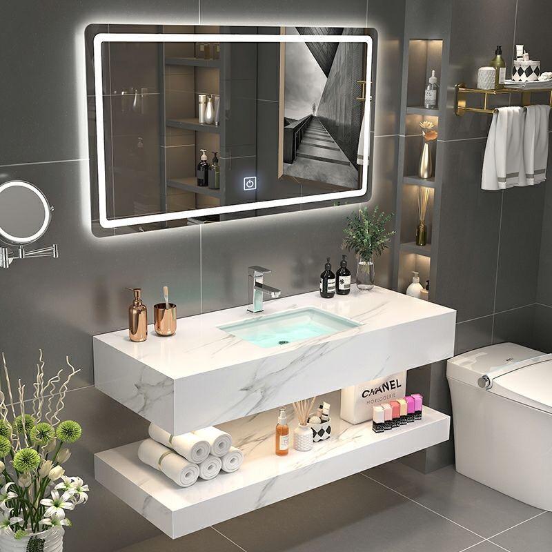 Tủ chậu rửa mặt tủ lavabo, tủ kính và mặt đá hoa cương