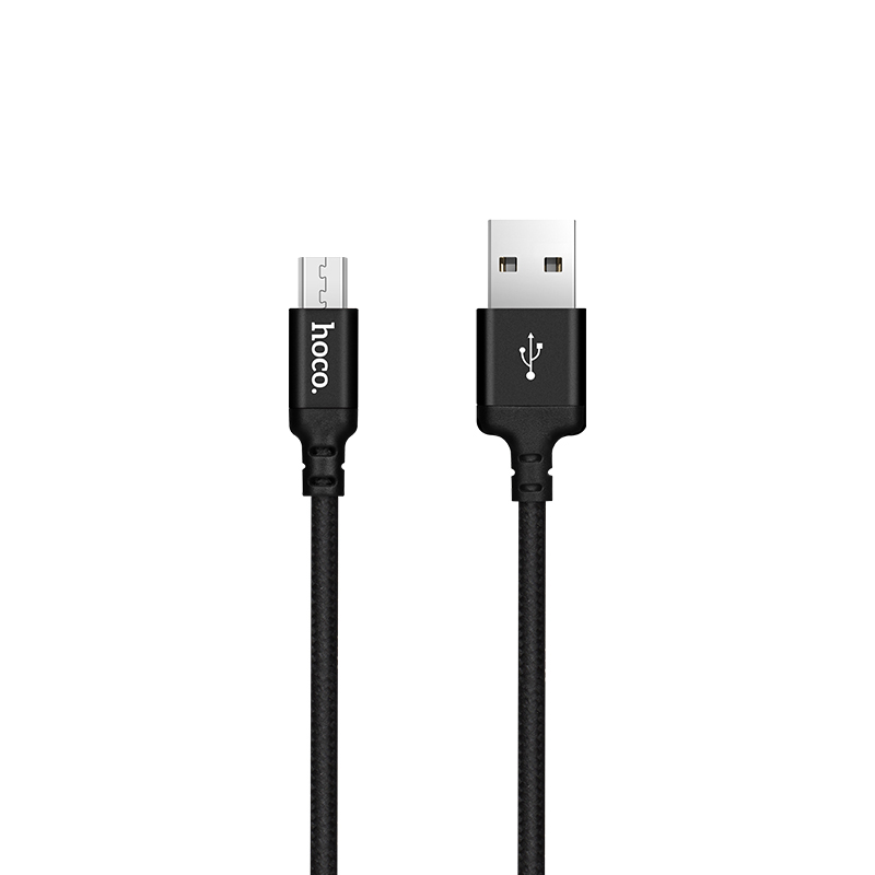 Cáp sạc nhanh Micro USB Hoco X14, dây sạc bọc dù chống đứt, chống rối, hỗ trợ truyền dữ liệu dành cho Samsung/Huawei/Xiaomi/Oppo/Sony, sạc nhanh 2A Max - Hàng chính hãng