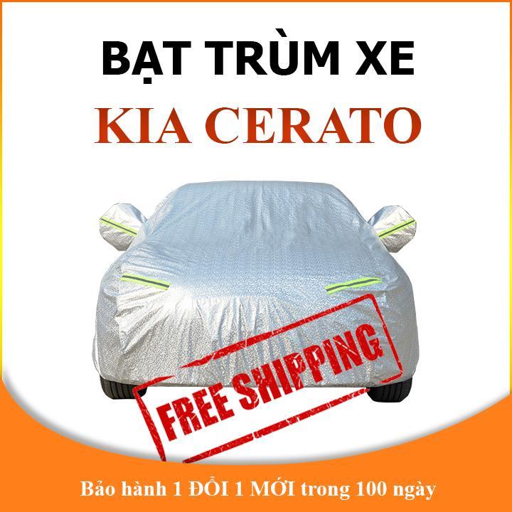 Bạt che phủ xe ô tô 5 chỗ Kia Cerato chống nắng mưa, bạt trùm xe ô tô vải dù 3 lớp chống nóng không thấm nước