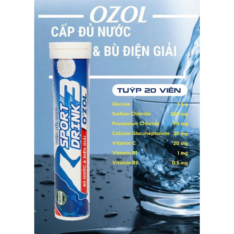 Viên Sủi bù nước, bù điện giải Ion+ Sport Drink OZOL