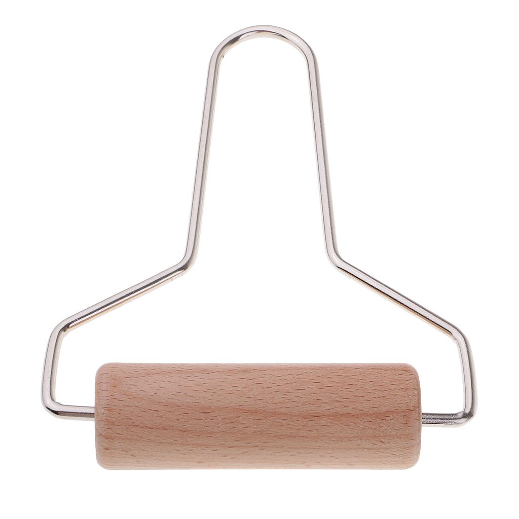 Metal Handle Wooden Roller Polymer Clay Rolling Pin Clay Tools for Ceramists