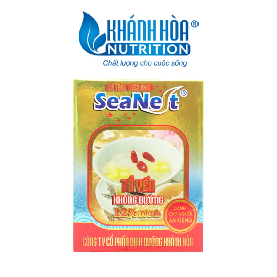 Hộp Quà Tặng Tổ Yến 12% Chưng Đường Ăn Kiêng Cao Cấp Seanest Khánh Hòa Nutrition – Hộp 6 lọ x 70ml