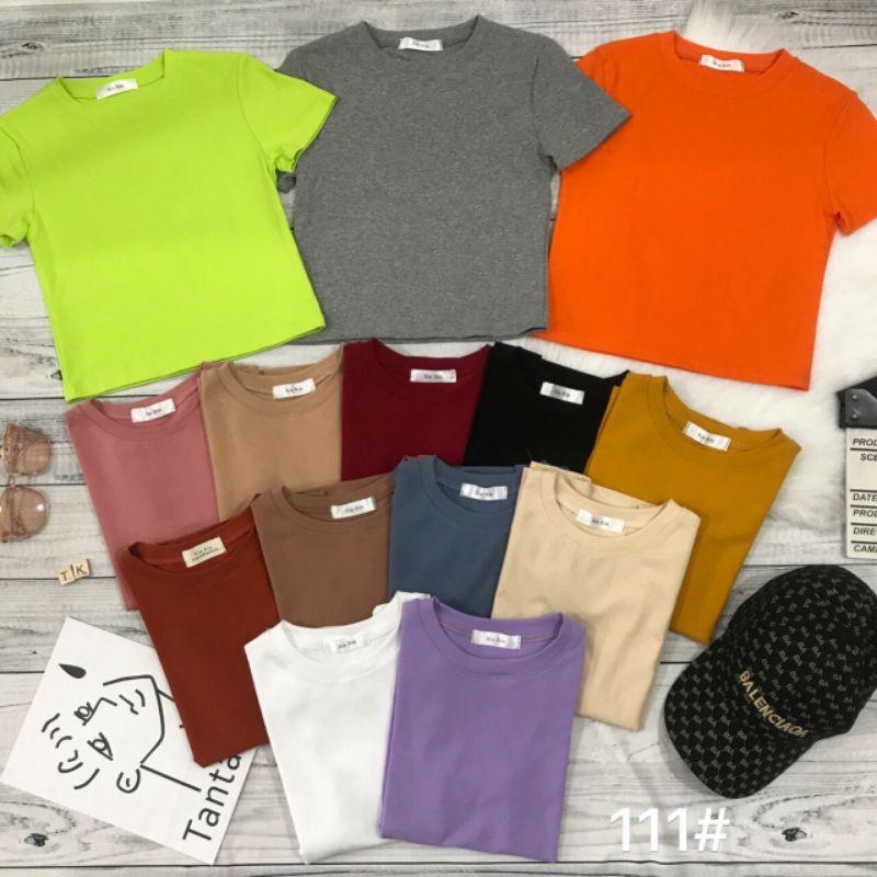 Áo croptop trơn nữ hàng quảng châu