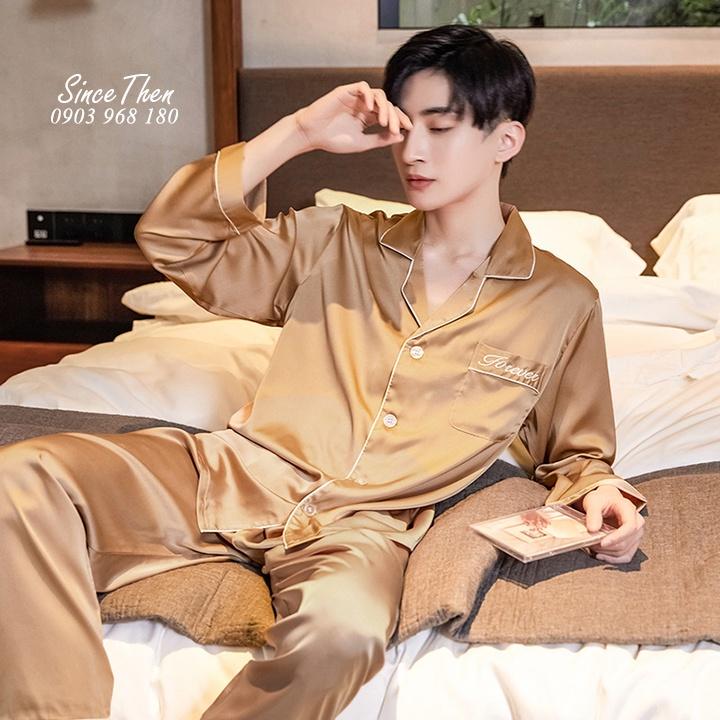 Đồ ngủ nam mặc nhà cao cấp màu vàng đồng, Pyjama nam mặc nhà sang chảnh - Since Then