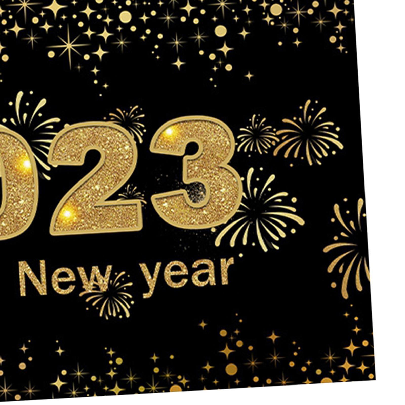 Poster Backdrop Xmas Parties Office Happy New Year  2023