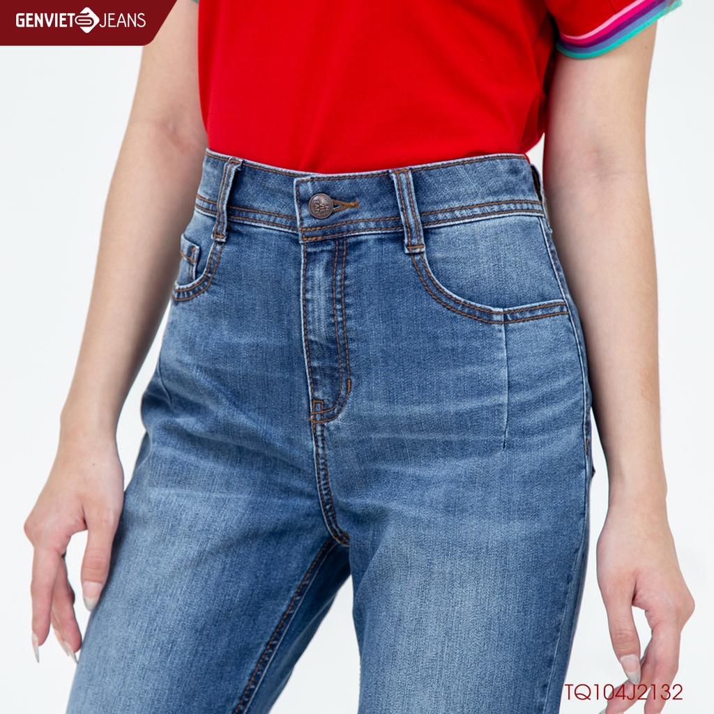 Quần Dài Jeans Nữ Col Thụng GENVIET TQ104J2132