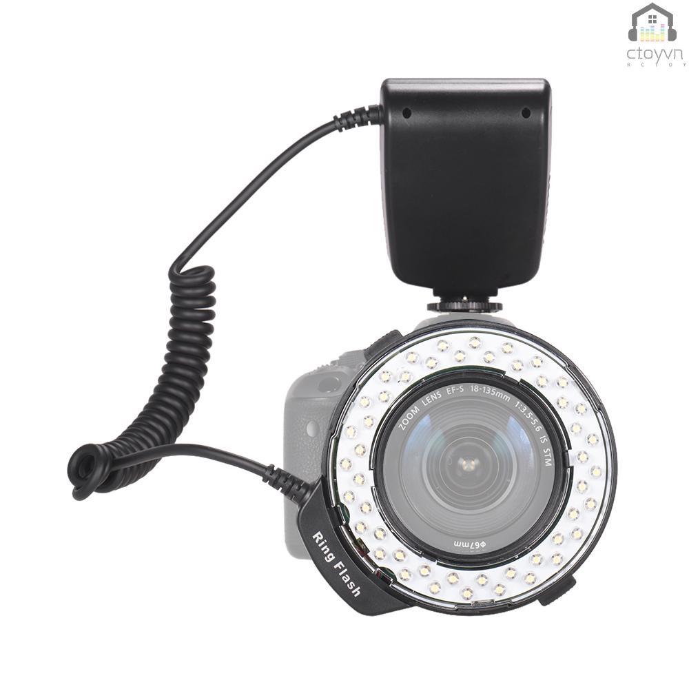 Vòng đèn flash HD-130 Macro LED 3000-15000K GN15 điều khiển 3 vòng đèn flash cho máy ảnh