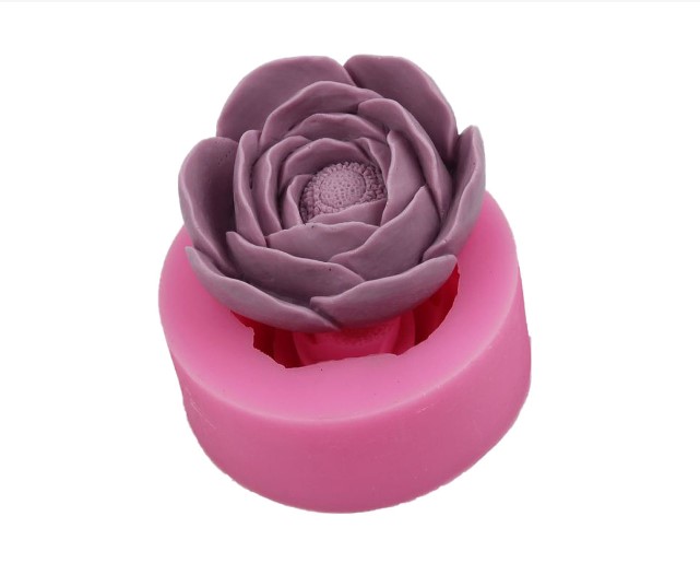 Khuôn Hoa Silicon 4d Hồng Trà 13 cm Làm Rau Câu Mâm Thôi Nôi