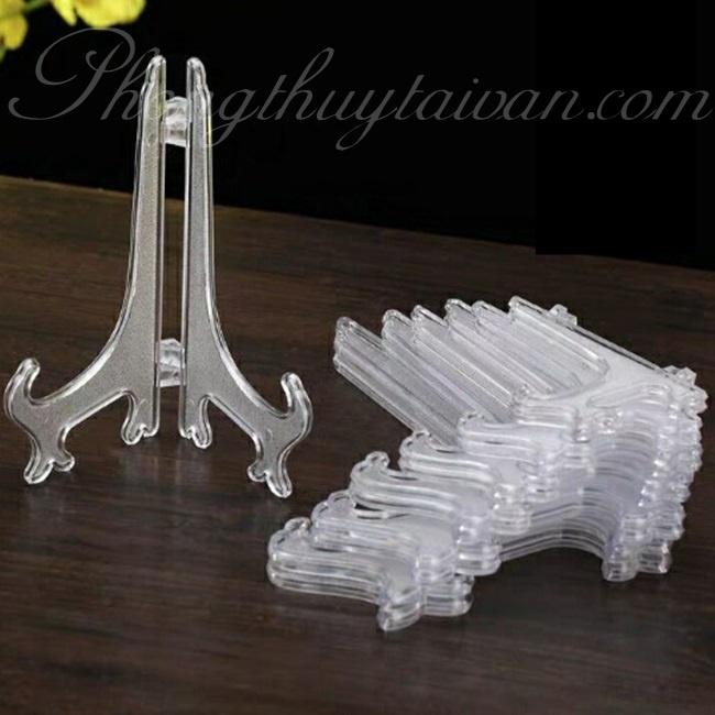 Đế Kẹp Nhựa 2 Chân Màu Trắng trang trí 15cm/20cm/27.5cm