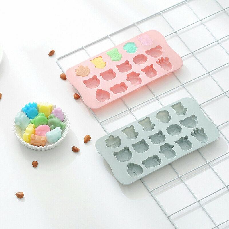Khuôn Làm Đá Bằng Silicon Hình Thú Dễ Thương