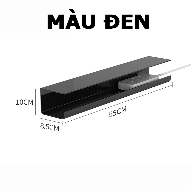 Máng Đi Dây Điện Bàn Làm Việc; Giá Đỡ Ổ Cắm Điện; Khay Đựng Giấu Ổ Cắm Điện Dưới Bàn; Hộp Chứa Cáp