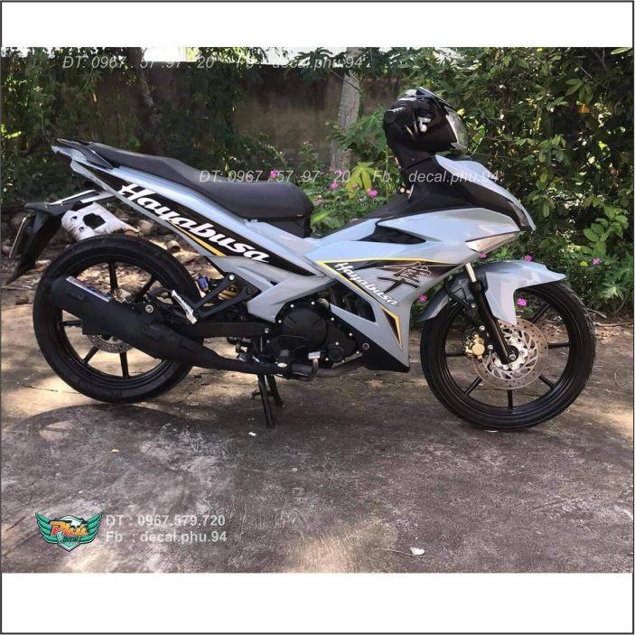Tem Rời Exciter 150 Xám xi măng Hayabusa