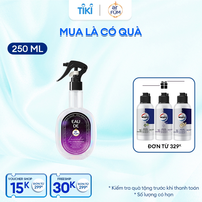 [Special Edition] Xịt thơm quần áo hương nước hoa cao cấp arFUM lưu hương lâu, khử mùi hiệu quả (250ml)