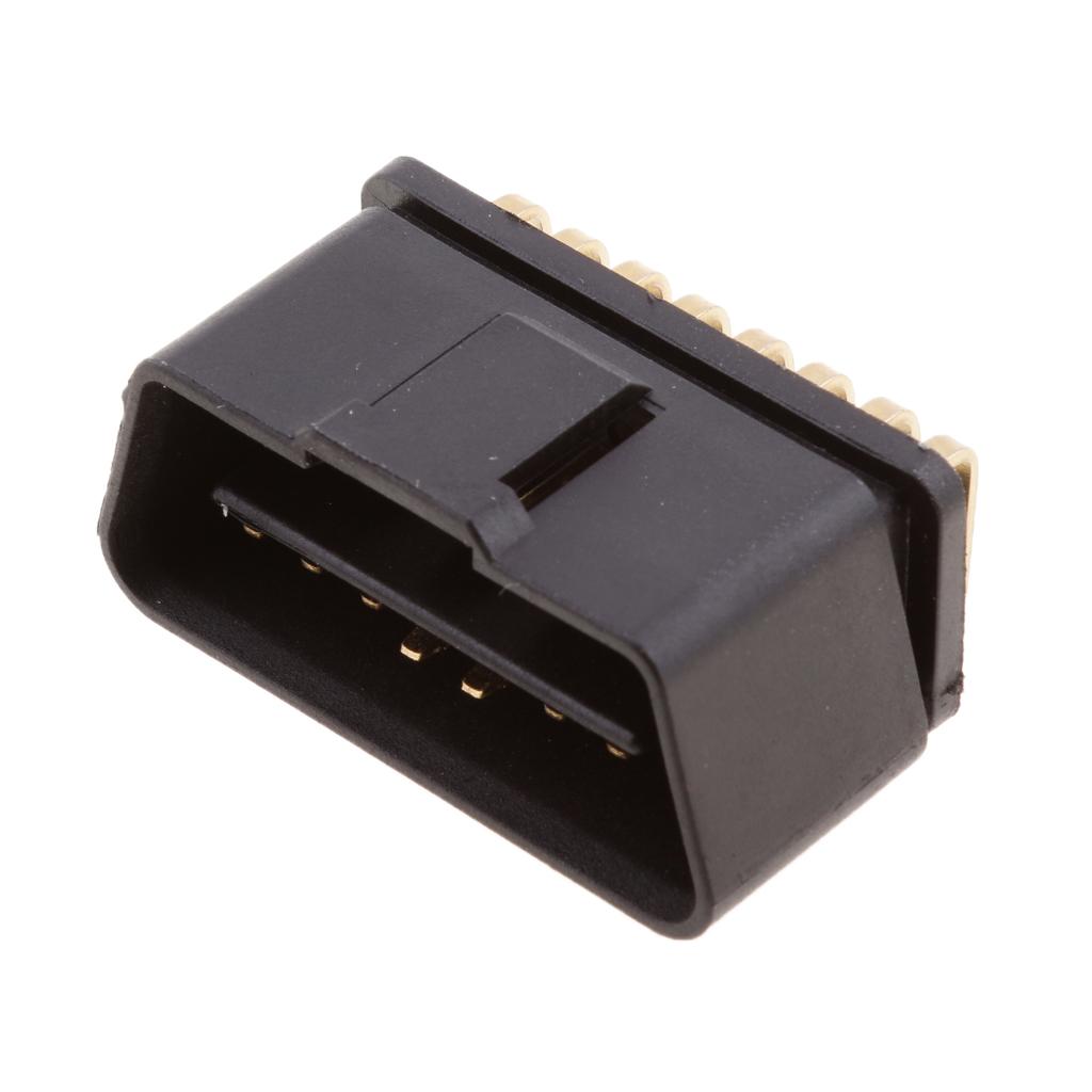 OBDII OBD2 16 Pin Góc 90 Độ Nam Cắm Cổng Kết Nối Bộ Chuyển Đổi