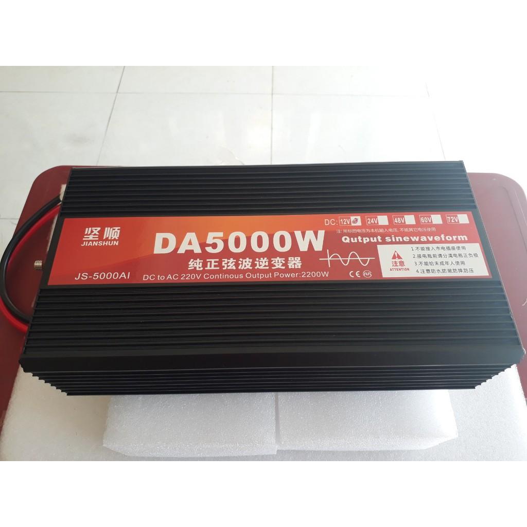 Bộ đổi nguồn inverter 12v/24V lên 220v 5000W Sóng Sin chuẩn -5000W INVERTER 5000W - HÀNG CHUẨN DA