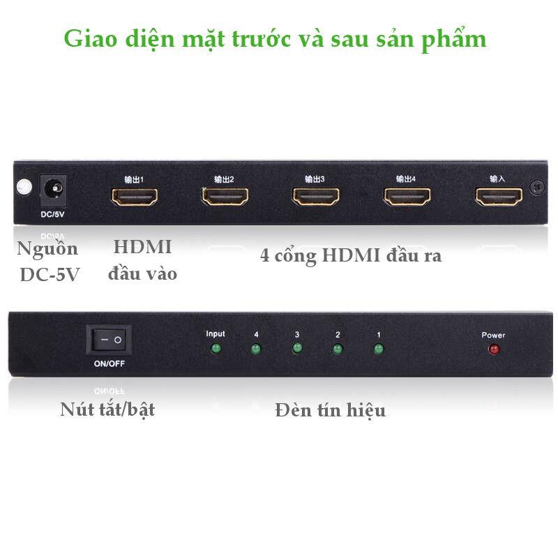 Bộ chia cổng HDMI 1 cổng ra 4 cổng 2K x 4K Hỗ trợ full HD UGREEN 40202 - Hàng chính hãng