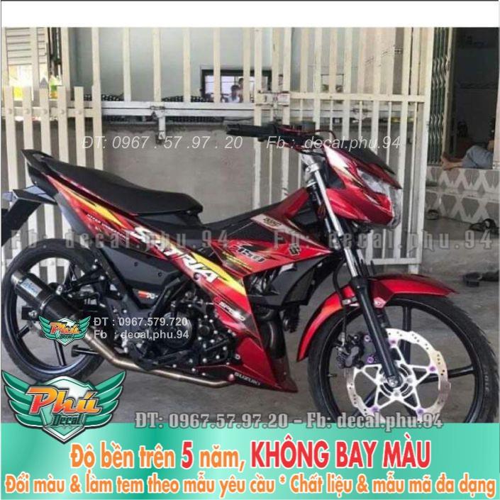 Tem rời Satria đỏ đen (X)