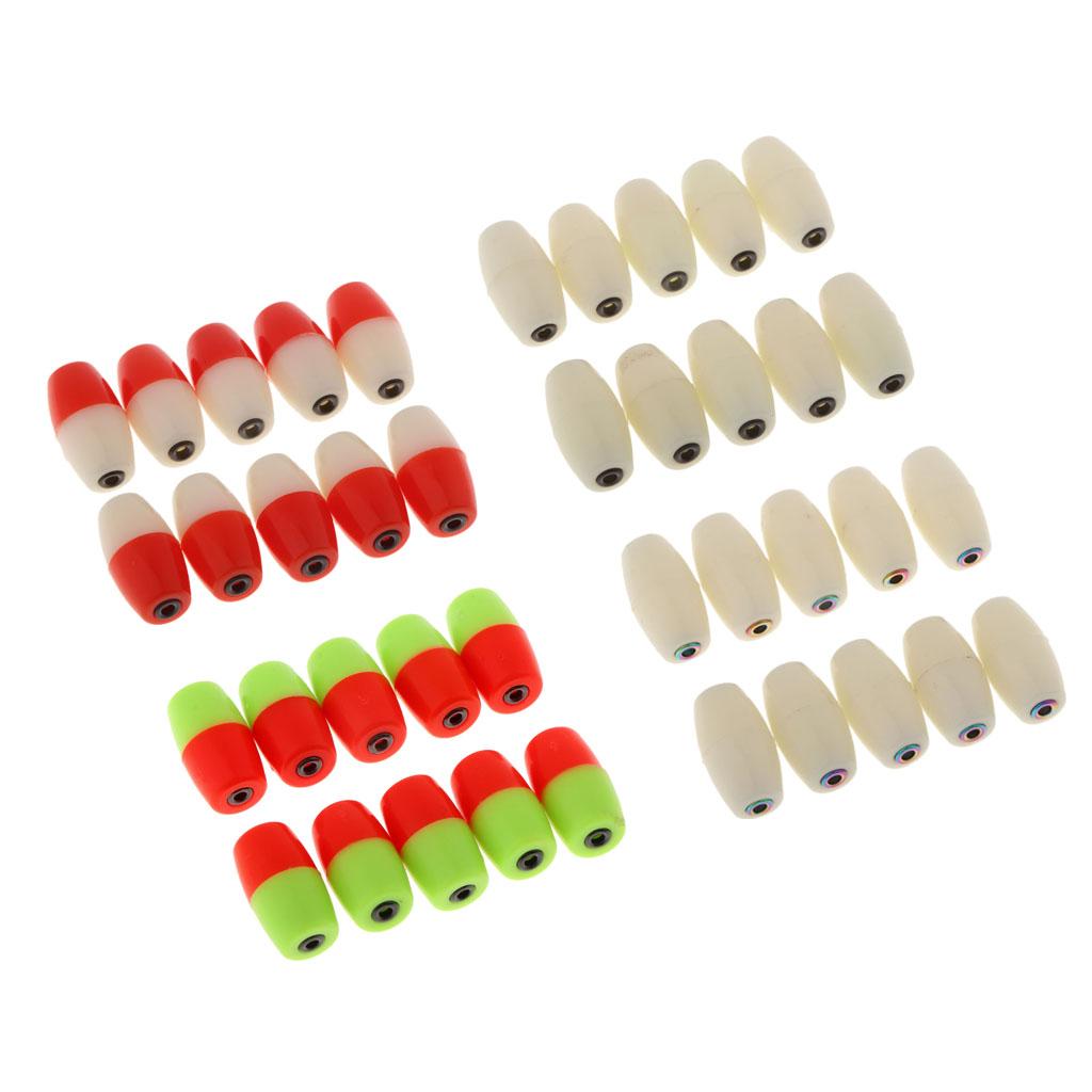 10pcs Plastic Luminous Fishing Float Bobbers Buoy