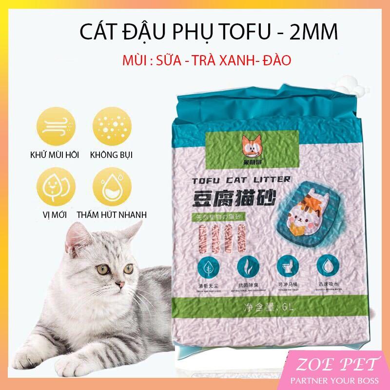 CÁT VỆ SINH CHO MÈO TOFU - CÁT ĐẬU PHỤ ( 2,5KG-6L)