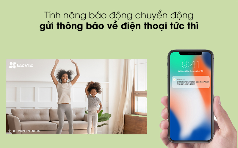 Camera Wifi EZVIZ C1HC trong nhà - Hàng Chính Hãng