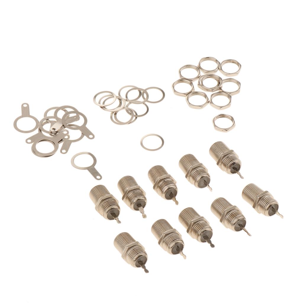 1Set F-Type Female RF Connector&Nut&Gasket Kits For Television Set-top-box