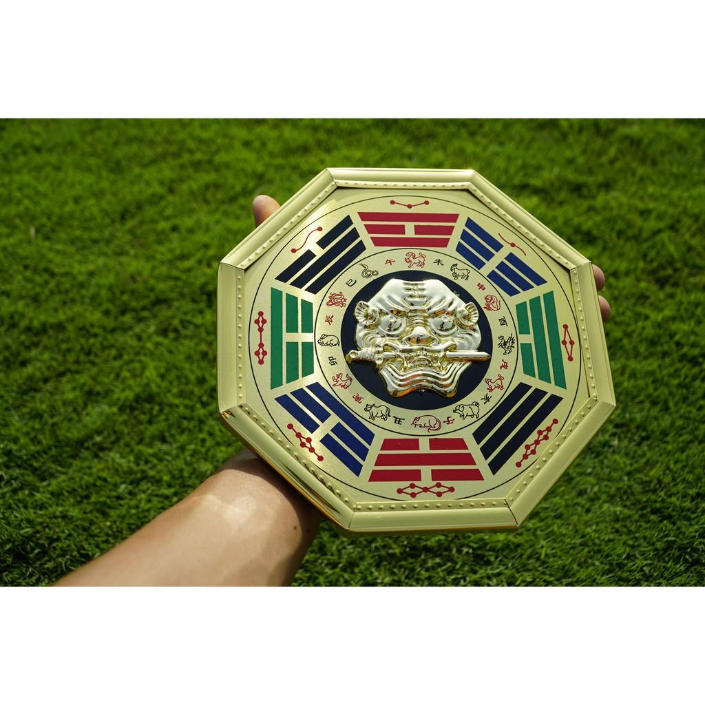Gương bát quái Hổ Phù 12 con giáp treo cửa trấn trạch - Nhiều cỡ