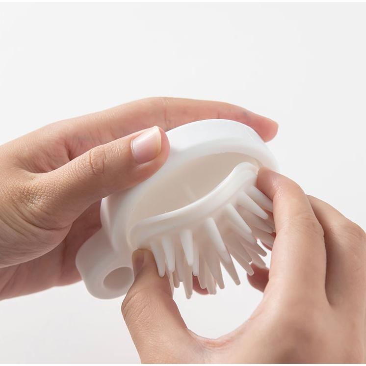 Lược Gội Đầu Silicon Mát Xa Da Đầu Giảm Rụng Kích Thích Mọc Tóc